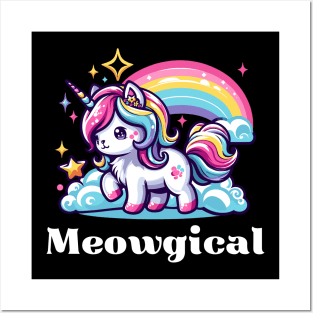 Meowgical - Unicorn Cat Posters and Art